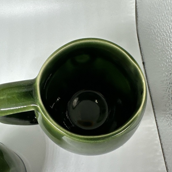 D.O.M. Vivid Cafe Green Ceramic coffee Mug "Benedictine" France 1970* USA - Picture 10 of 12